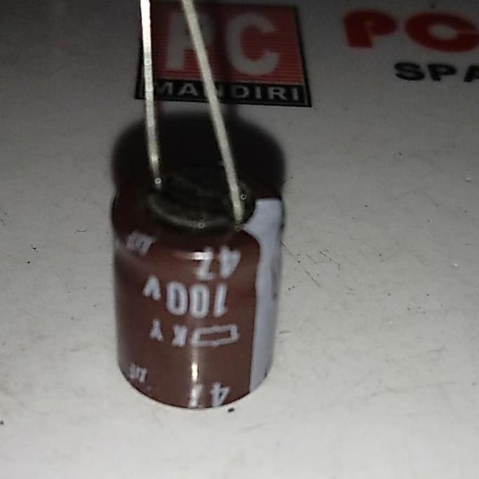 47UF 100V 47 UF 100 V ELCO CAPACITOR ELKO KAPASITOR POLAR PCMED