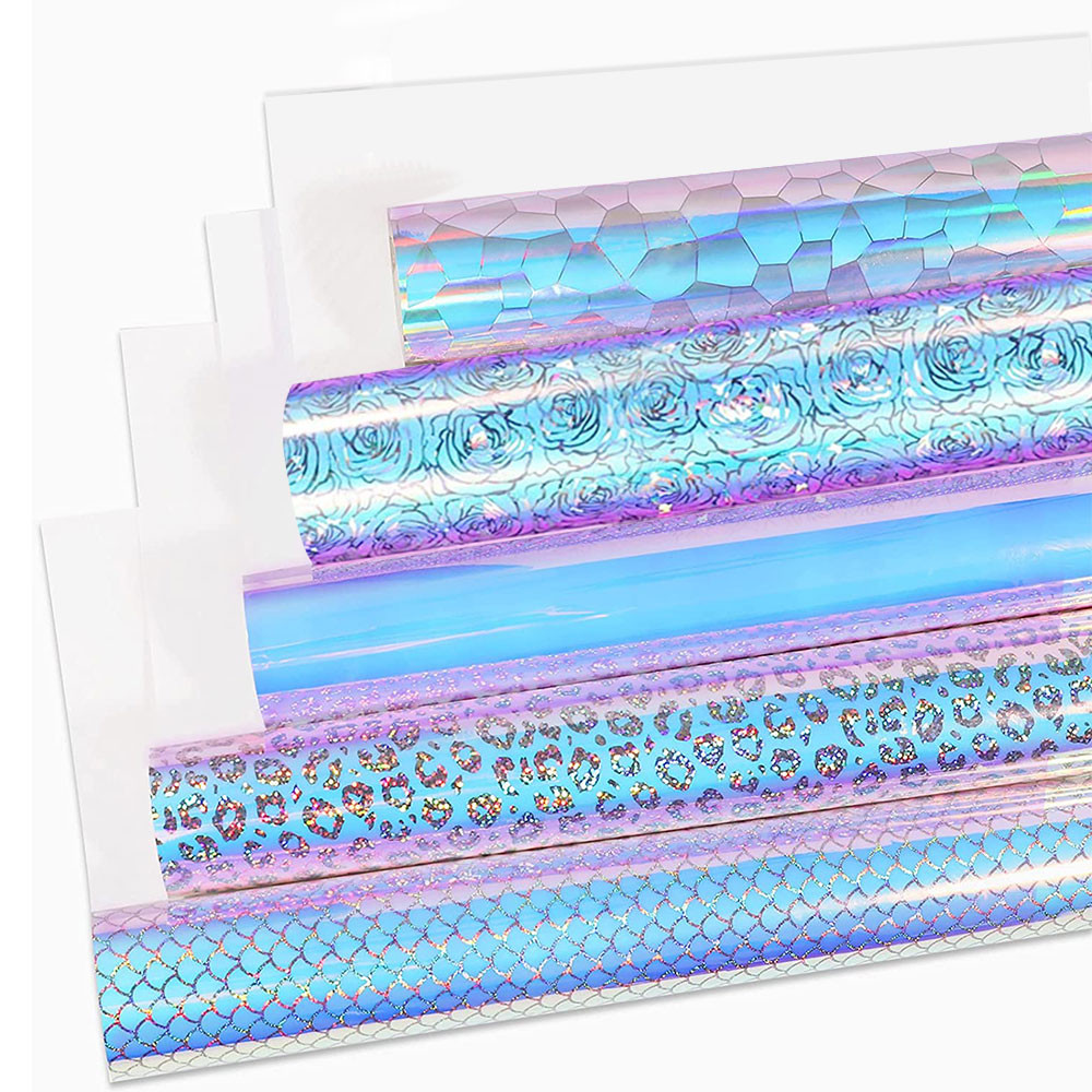 

5 Sheets 12"x10" Bundle Blue Gradient Series Adhesive Vinyl Permanent Vinyl Works with Cut Cutters DIY Design for Xmas Decor