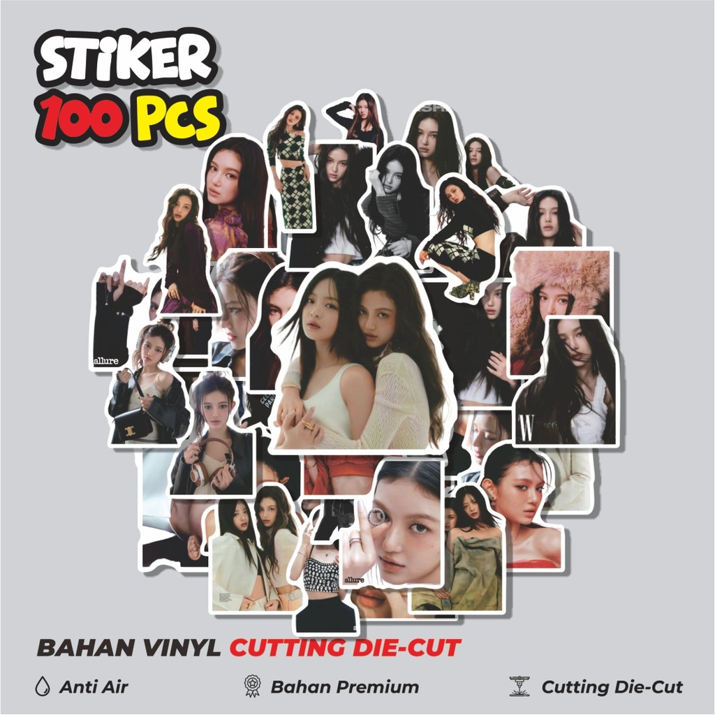 

Terbaru! 50 pcs Stiker Girl Group New Jeans Danielle Dekorasi Lucu Kreatif untuk Notebook, Skateboard, HP