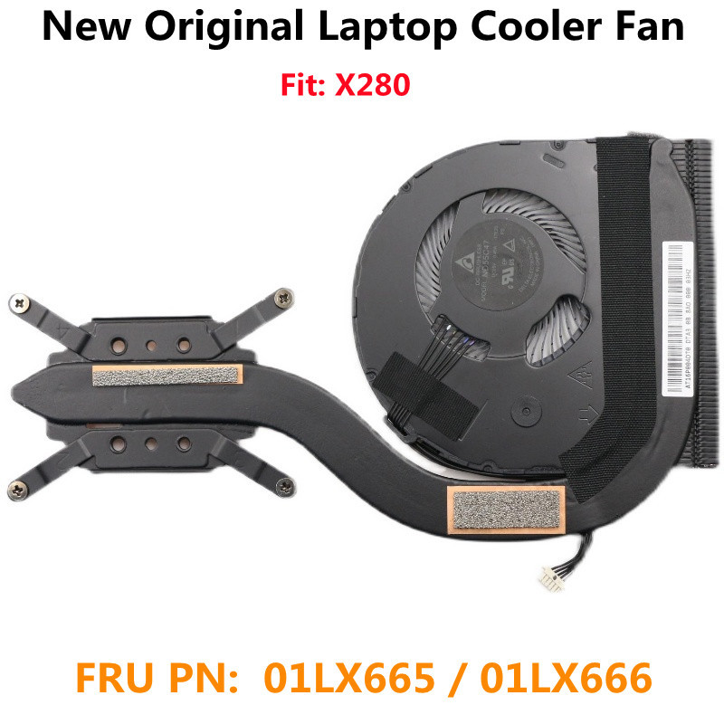 New - CPU Cooler Cooling Heatsink Fan for Lenovo ThinkPad X280 Laptop  FRU 01LX665 01LX666
