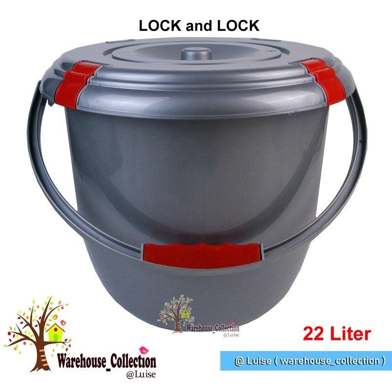 Ember Tutup Segel  / Ember Plastik Ukuran Besar dan Sedang / Ember Cuci Baju / Ember Lock n Lock / E