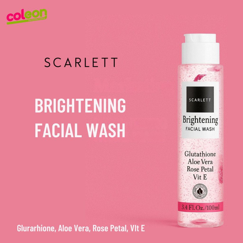Scarlett Whitening Facial Wash Sabun Cuci Muka Pemutih Wajah Scarlet Whitening Pembersih Wajah Origi