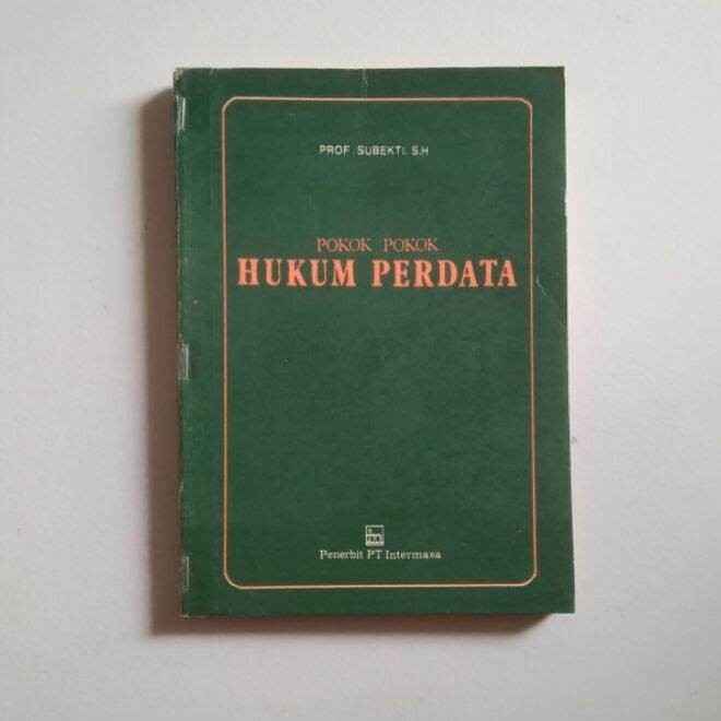 POKOK POKOK HUKUM PERDATA Prof Subekti SH Original Bekas
