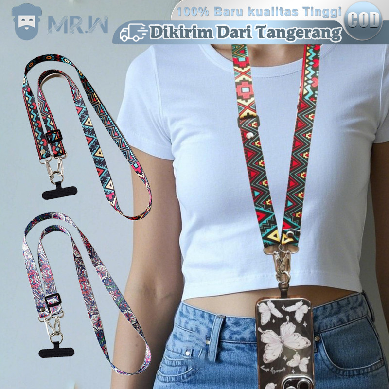 Lanyard Hp Gantungan Handphone Lanyard Tali Leher Mobile Phone Chain Universal