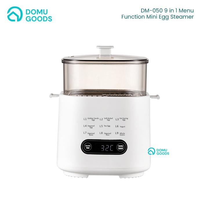 DOMU Mini Egg Steamer / Electric Steamer Multifungsi / Kukusan Listrik / Alat Masak Praktis / Alat K