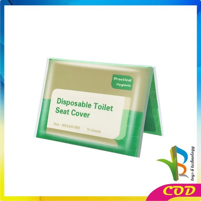 [COD] RB C1297 Cover Dudukan Toilet Alas Kloset Sekali Pakai - HIJAU