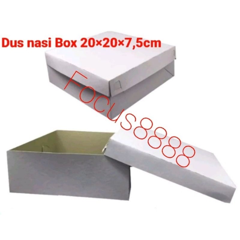 

Dus 20x20 isi 50pcs 400gr / Dus nasi box 20x20 tebal
