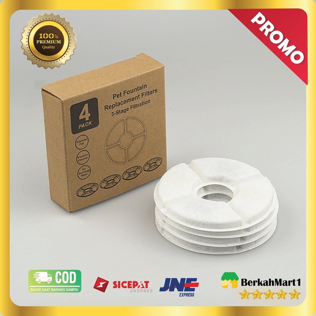 4 PCS Filter Minuman Kucing Tempat Air Minum Kucing Anjing Air Mancur water fountain Hewan