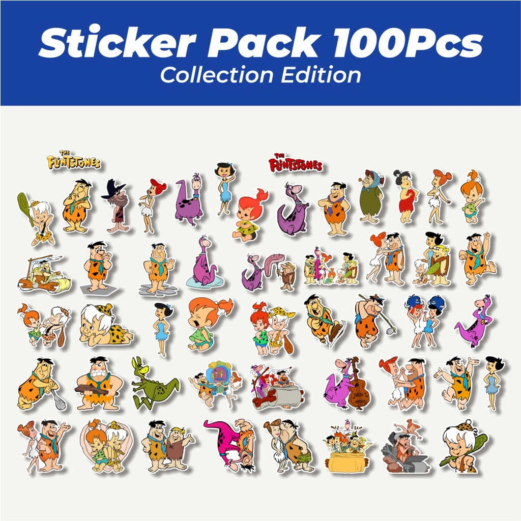 

Hot Stiker Kartun The Flintstones Lucu Anti Air Stikers Berperekat Waterproof Sticker Decal Buat Motor Helm Buku Journal Koper Casing HP Laptop Botol Minum