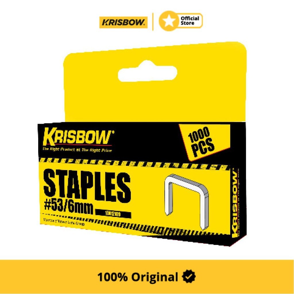 

Original Krisbow Isi Ulang Staples 53/12 mm