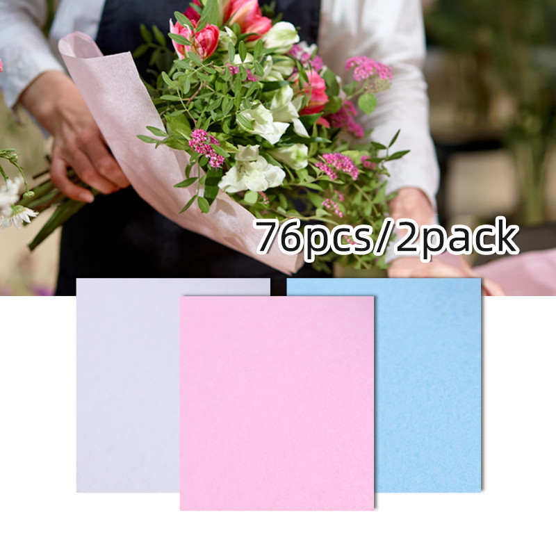 

76Pcs/2Pack Flower Wrapping Paper / Kertas Pembungkus Bunga / Bouquet Paper