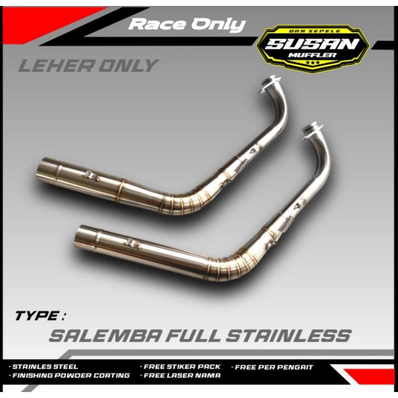 ( COD TERLARIS ) Header Leheran Knalpot Aerox Model Salemba Matic Beat Mio Vario Scoopy Aerox Nmax (