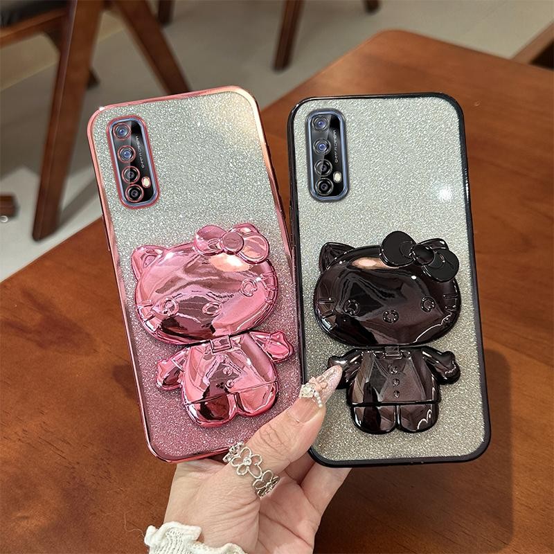 SoftCase HP Silikon Case Untuk Realme 7 4G Realme7 RMX2151 RMX2155 RMX2163 Casing Berkilau Berlapis 