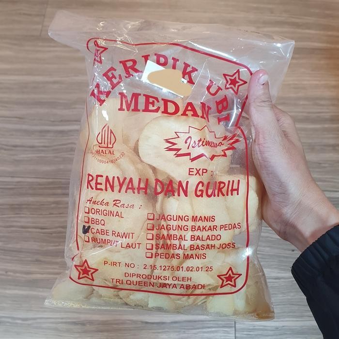 

Keripik Ubi Medan Istimewa Rasa Cabe Rawit Renyah dan Gurih 200gr
