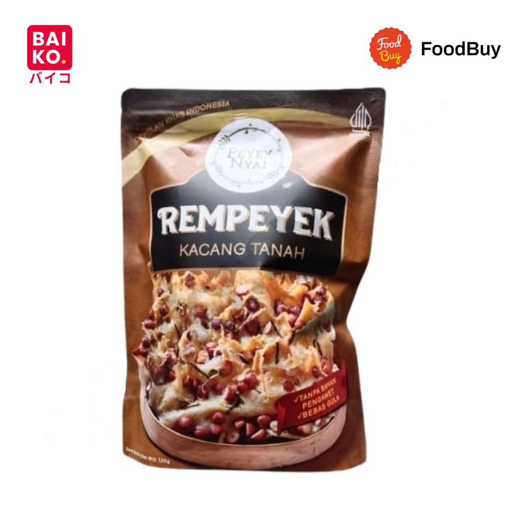 

Peyek Nyai Rempeyek Rasa Kacang Tanah 120gr