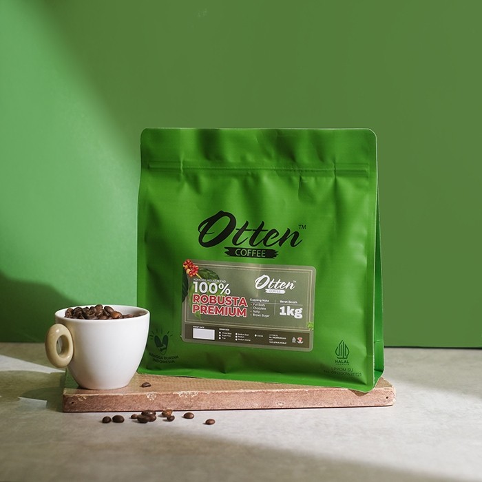 

JAMIN MURAH !!!100% Full Robusta Premium House Blend 1kg Biji / Bubuk Kopi Komersial House Blend Otten Coffee Commercial Roasted Beans - Best Seller(BISA LANGSUNG ORDER)