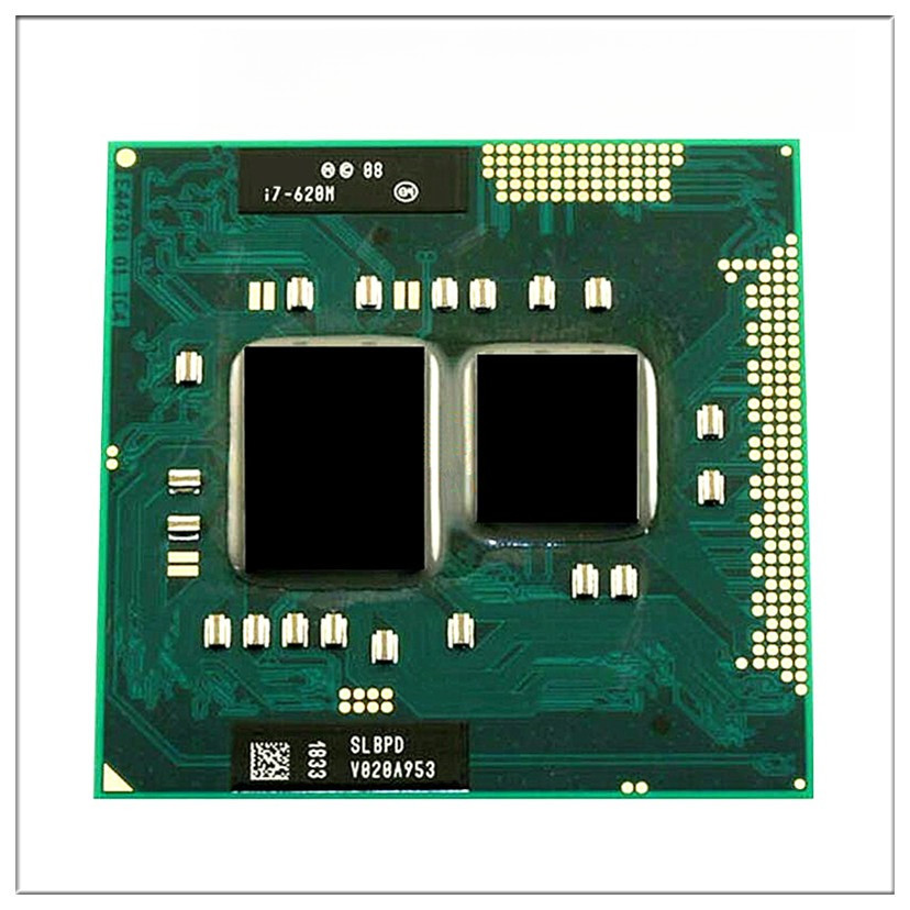 Core i7-620M i7 620M SLBTQ SLBPD 2.6 GHz Dual-Core Quad-Thread CPU Processor 4M 35W Socket G1 / rPGA