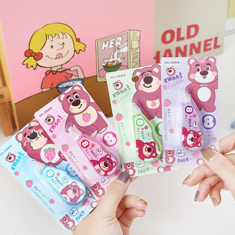 

{Lotso} Cortap/Tipe-X (1 pcs) Kertas Bahan Premium Lucu Imut Karakter Lotso No. 0868 by Kakabicam