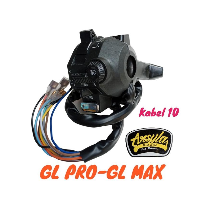saklar holder kiri kopling kabel 10 Honda gl pro gl max glpro glmax