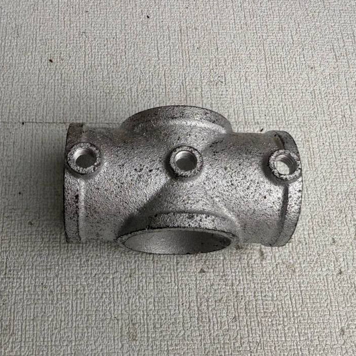 Tee Besi Galvanis 2 inci 4 Lubang vlock reducer tees besi 2inch T Sambungan Pipa Besi Cabang 4 Way (