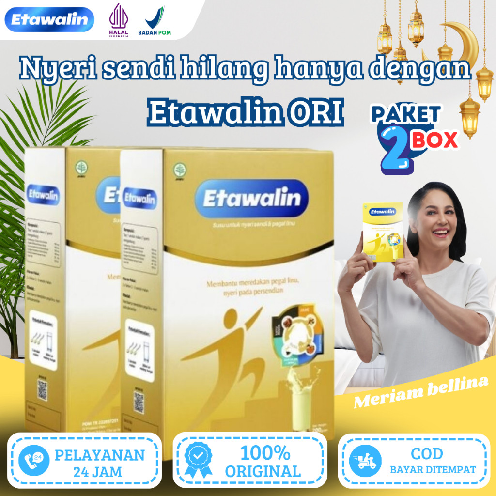 

ETAWALIN 100% ORIGINAL 2 BOX - Susu Etawa Herbal Solusi Asam Urat dan Nyeri Sendi