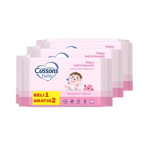 CUSSONS BABY WIPES SOFT & SMOOTH 45'S