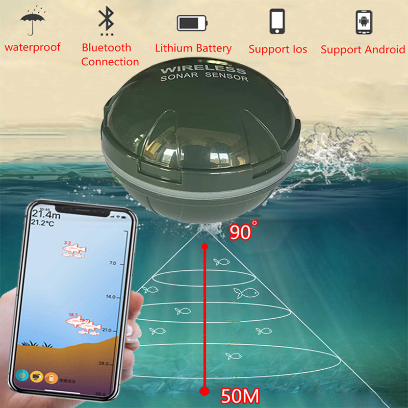 2025 New Design Brand New Smart Phone Fish Finder Sonar Android & IosFish Finder Bluetooth Intellige