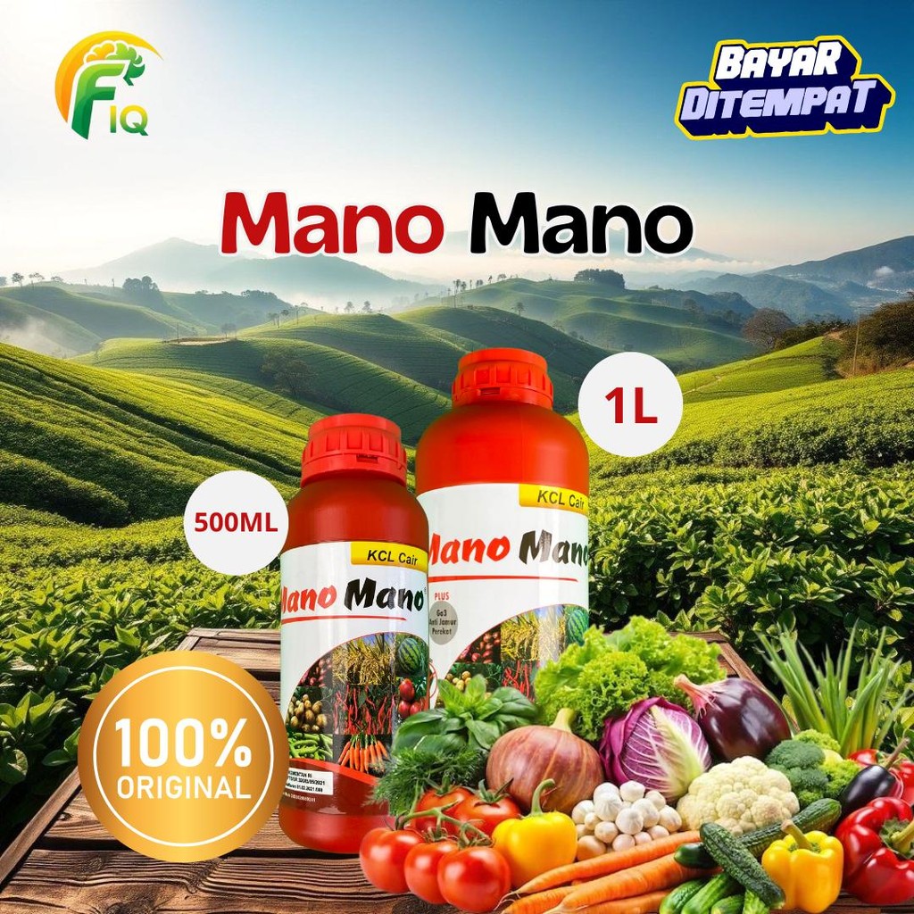 MANO MANO KCL CAIR — Perangsang Buah & Umbi | Anti Rontok | Semua Tanaman