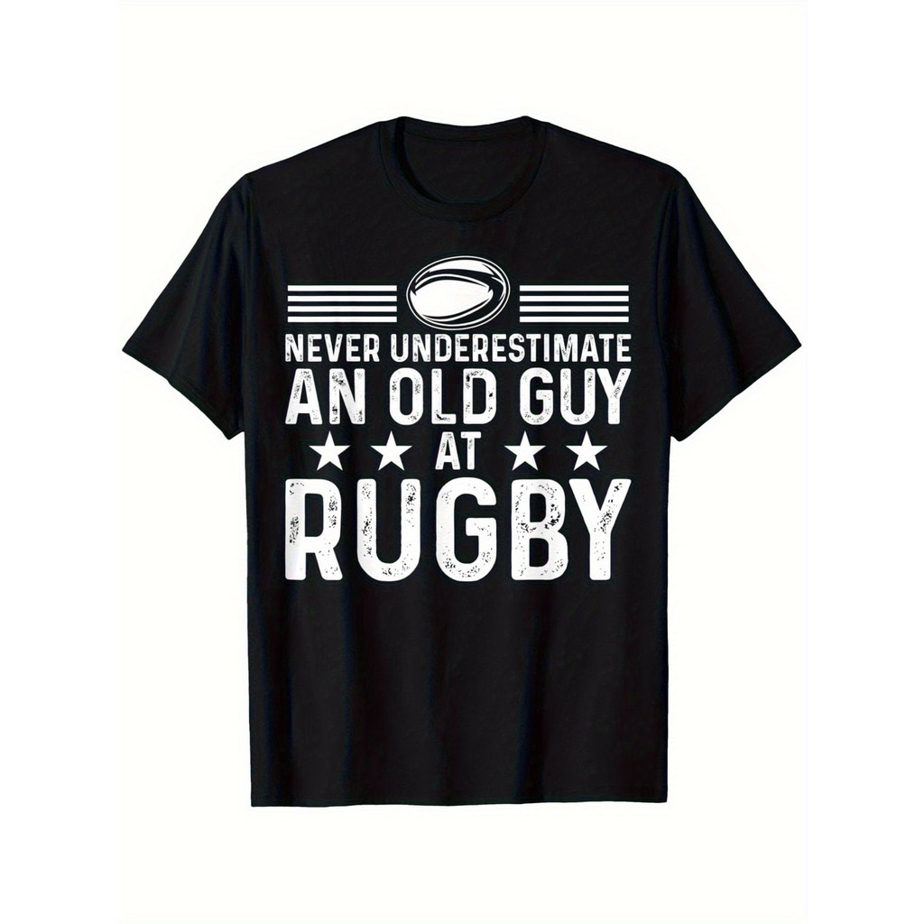 Kaos Rugby Pria: Desain Unik, 100% Katun, Nyaman, Kaos Olahraga