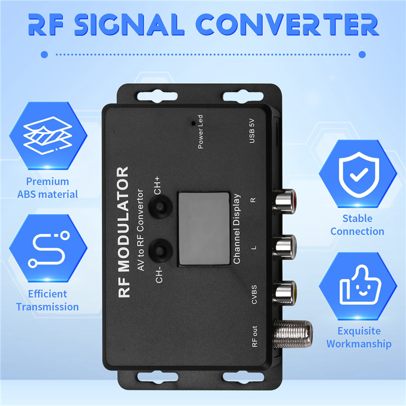 Modulador RF SQPP-M60 AV para conversor RF Modulador UHF Conversor de sinal RF