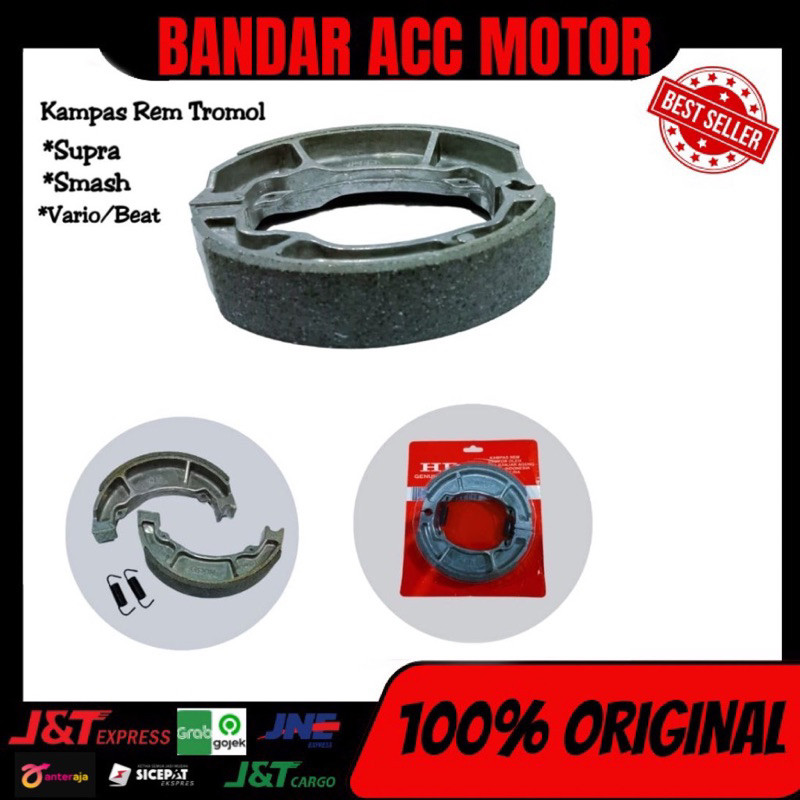 Kampas Rem Belakang Trombol Supra F1zr Smash Vario Beat Mio Rx King Mx King