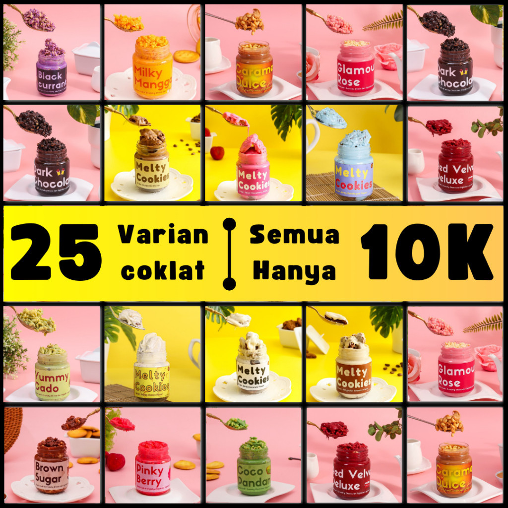 

COKLAT LUMER CRUNCHY & MELTY COOKIES 25 VARIAN RASA COKELAT by snack lab choco jar kinder cemilan manis choco crunchy makanan sereal anak nyam nyam jajanan biskuit wafer reseller camilan murah