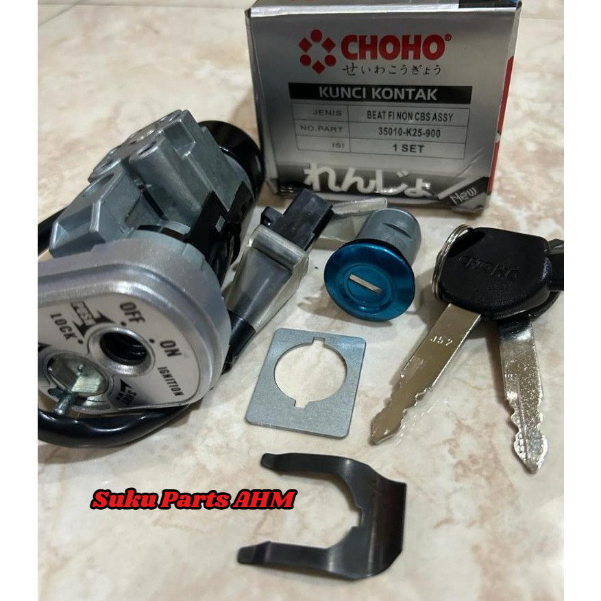 PAKET KEYSET KUNCI KONTAK BEAT FI LAMA 2013 ORIGINAL CHOHO ASSY