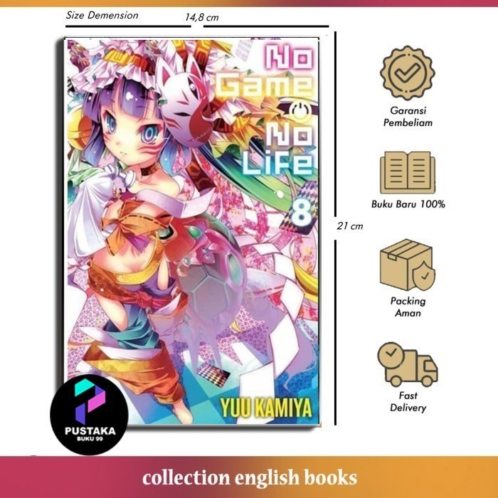No Game No Life, Vol. 8 (Light Novel) English Eng -Velvetstore