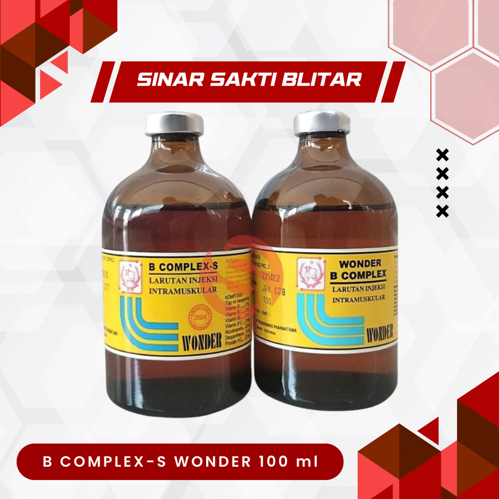 B COMPLEX-S WONDER 100 ml - Vitamin B Kompleks Hewan - B Complex