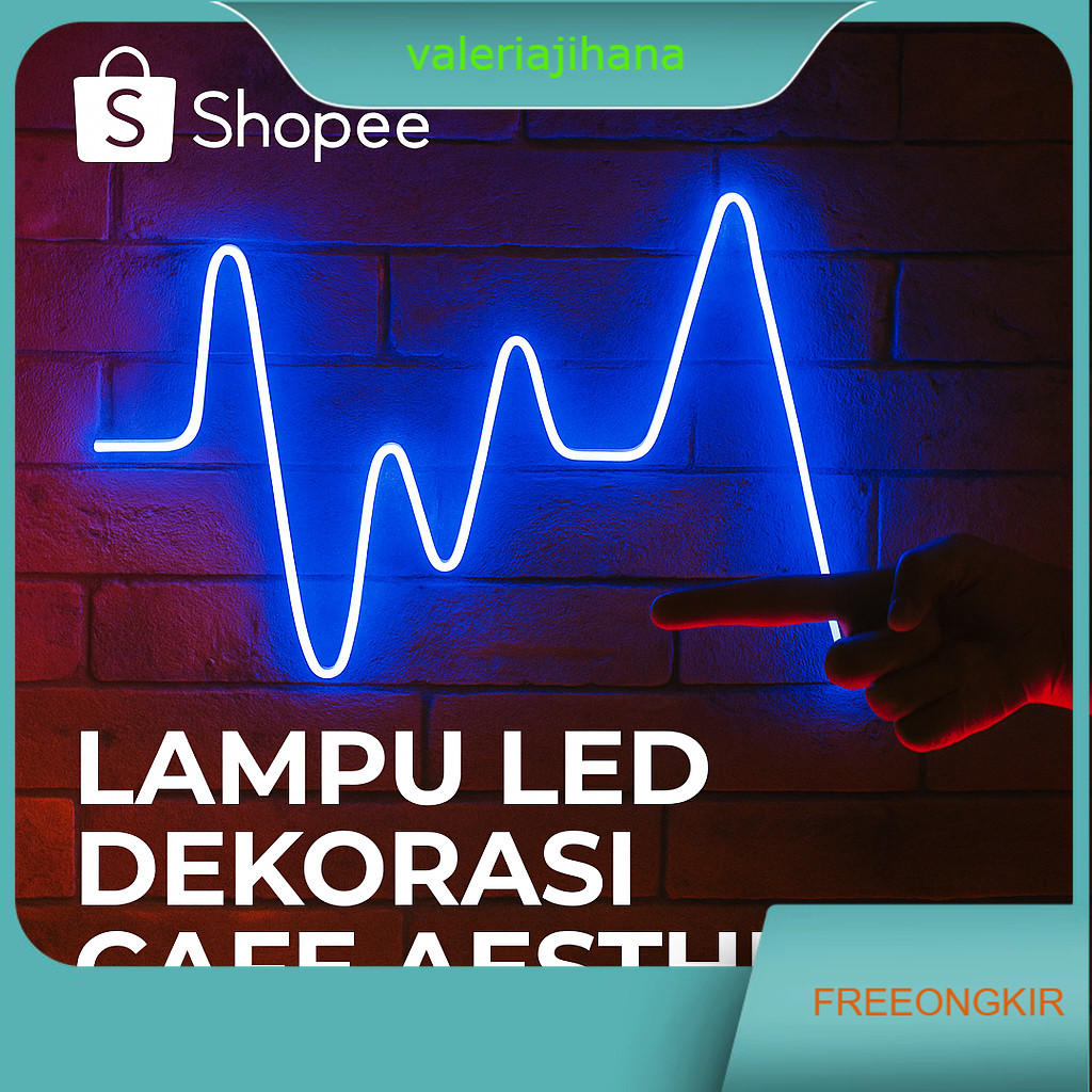 Lampu Neon Flex - Hiasan Dekorasi Cafe Aesthetic - Led RGB Running 12V - Estetik
