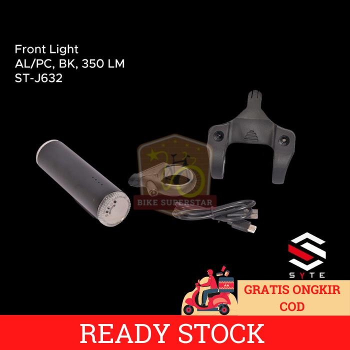 Lampu Depan Sepeda Syte ST-632 350 Lumen Best Quality