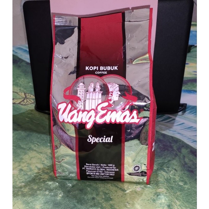 Kopi Bubuk Hitam Uang Emas 1000gr || Kopi Uang Emas 1Kg