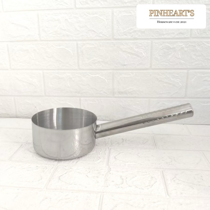 HSO - GAYUNG PANJANG GAYUNG STAINLESS STEEL GAYUNG SAYUR / PANCI SUSU SAUCEPAN GAGANG PANJANG TEBAL