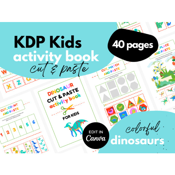 Kids Interior ⋆ Cut and Paste Dinosaurs