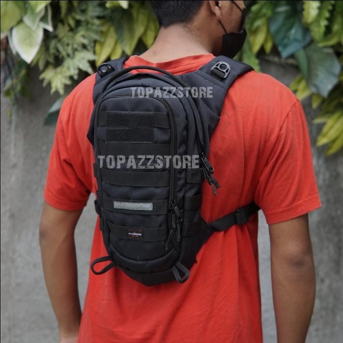 Tas Sepeda Loreng Pelopor Brimob Tactical Army Ransel Polisi Militer Hydropack Tentara TNI Altissimo