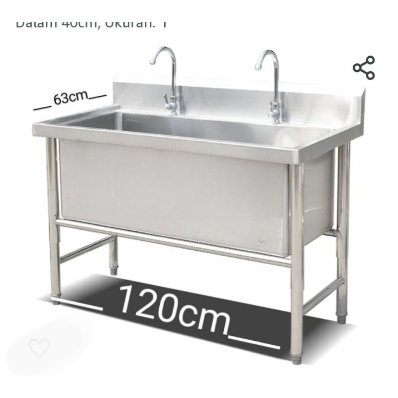 WASTAFEL/ POT SINK / SERVICE SINK / SCRUB SINK KERAN SENSOR ( sus 304) BEST SELLER