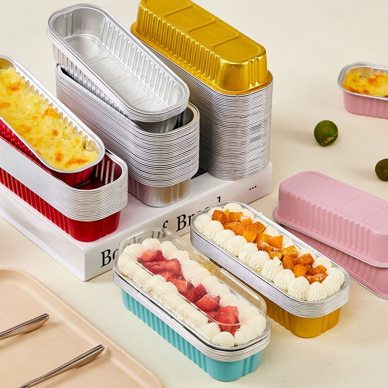 Norden - ALUMINIUM DESSERT BOX - Cup Tutup Packing Foil Cake Kue Premium Korean Puding Murah Medan