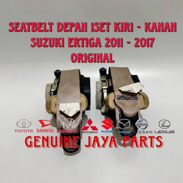 Seatbelt Seat Belt Safety Belt Depan 1Set Kiri - Kanan Suzuki Ertiga 2011 - 2017 Original