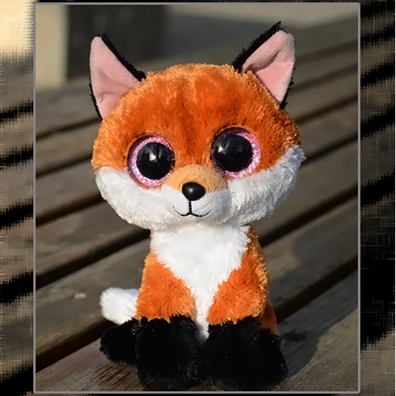 15cm Ty Beanie Stuffed Animal Plush Doll Fox Cat Monkey Unicorn Dog Hedgehog Big Eyes Dolls  -ildren