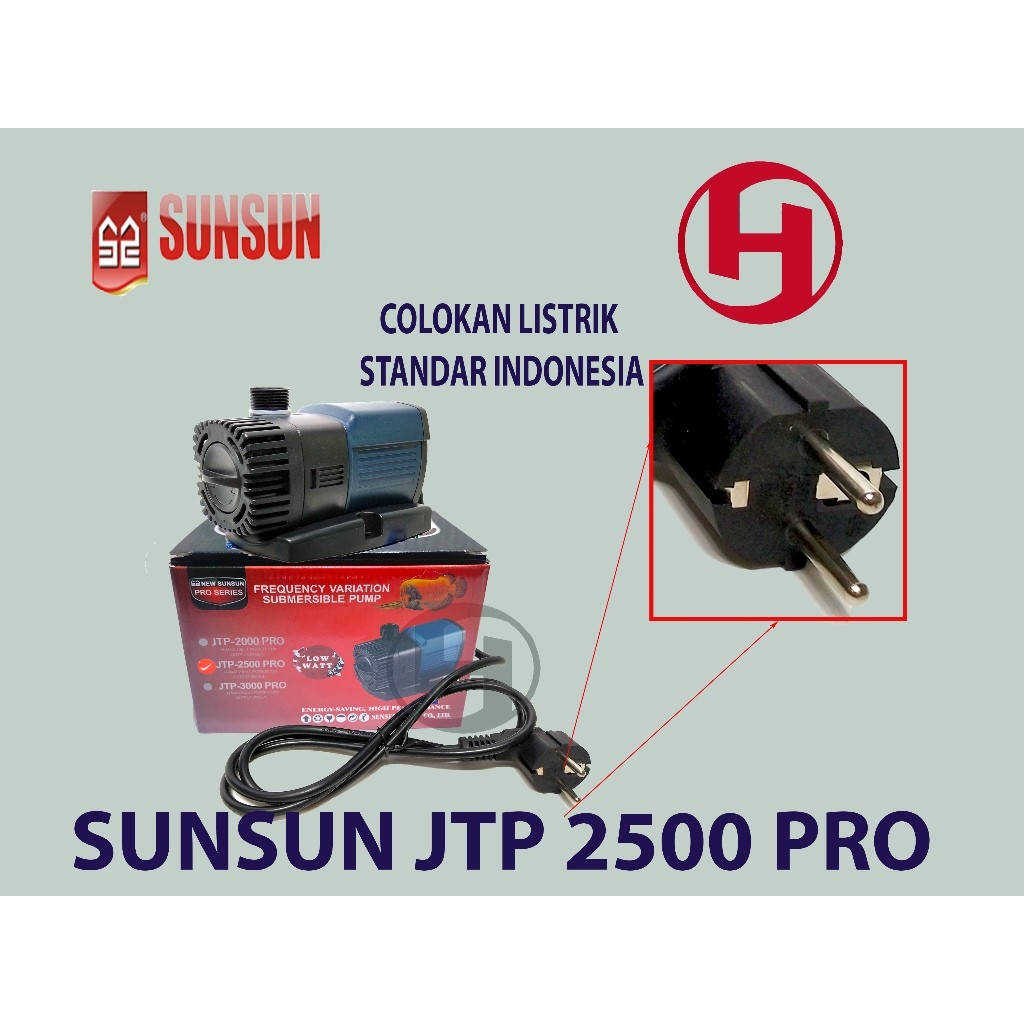 ORIGINAL SUNSUN JTP 2500 PRO POMPA SIRKULASI AQUARIUM IKAN DAN HYDROPONIK