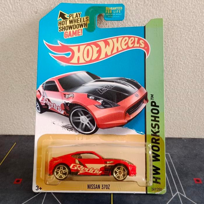 HotWheels NISSAN 370Z MERAH US CARD (HW WORKSHOP)