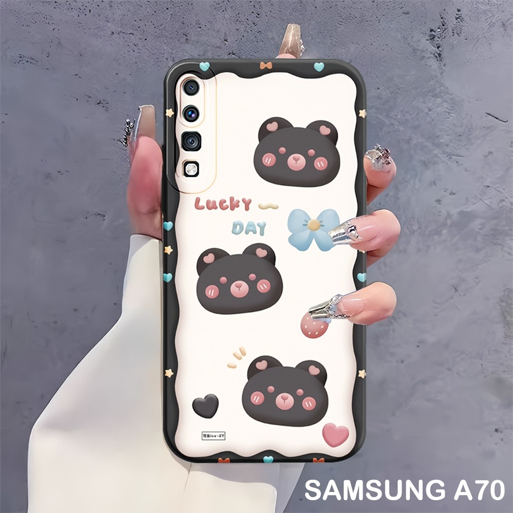 Cassing Hp Samsung A70 A50 A50S A30S A7 2018 2019 - Protect Camera - Case Aesthetic - Case macaroon 