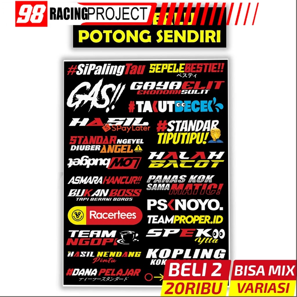 Stiker Motor, Sticker Motor, Stiker Motor Keren, Stiker Racing Motor, Sticker Racing