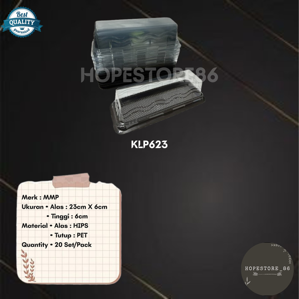 [20 PCS] mika tray bolu gulung kue lapis panjang / mika tray kue lapis / tempat kue lapis kotak / ro